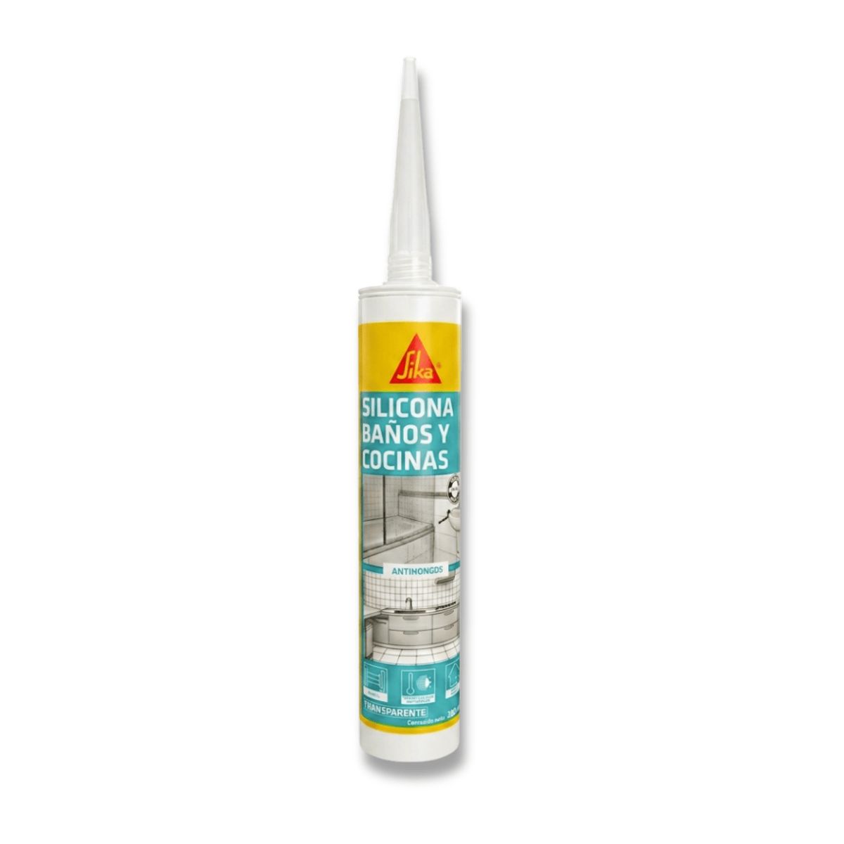 SIKA - Sellador de Silicona con fungicida para baños y cocinas-SikaSeal®-133 Blanco