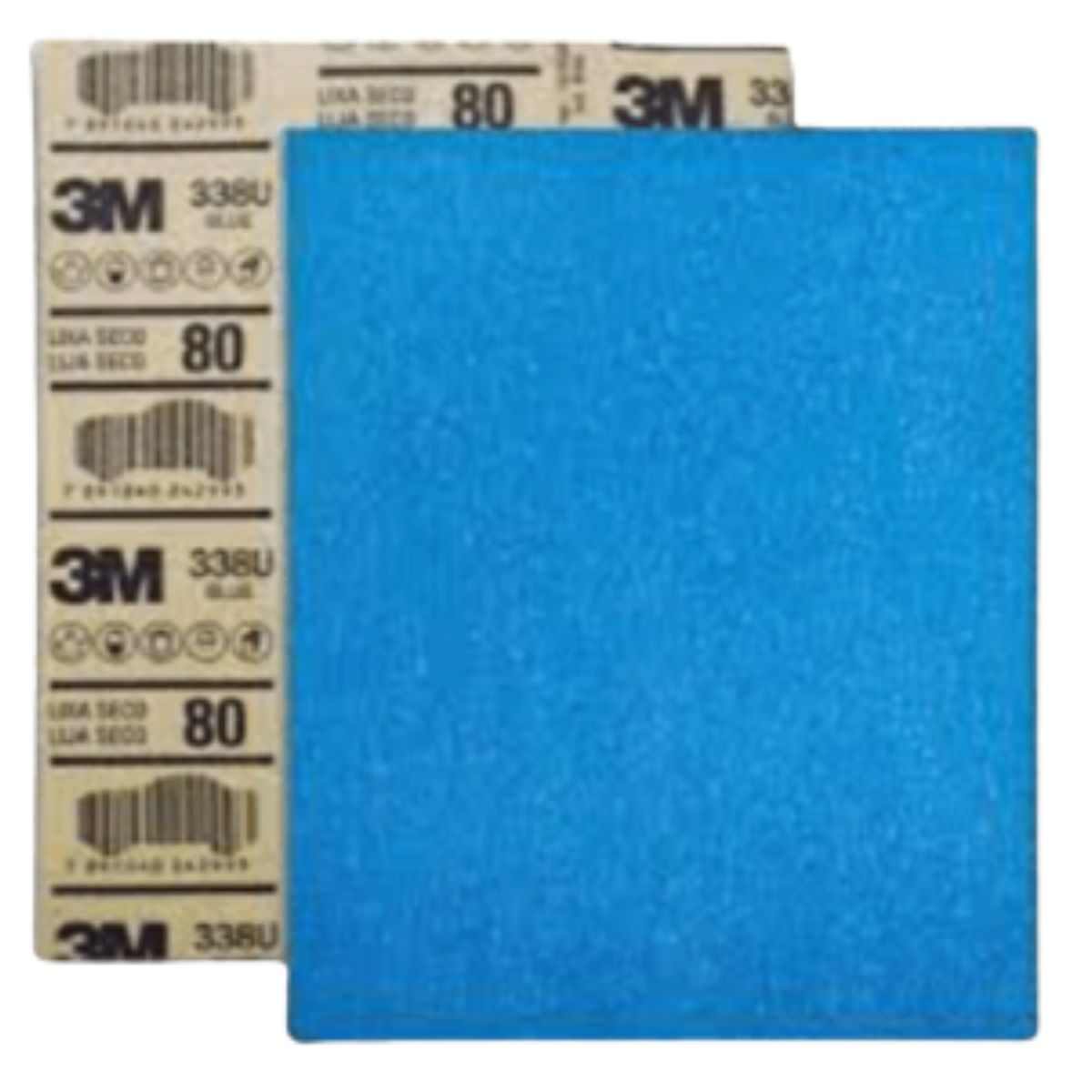 3M - 338U LIJAS BLUE GRANO 80 3M -PACK X25 UNIDADES