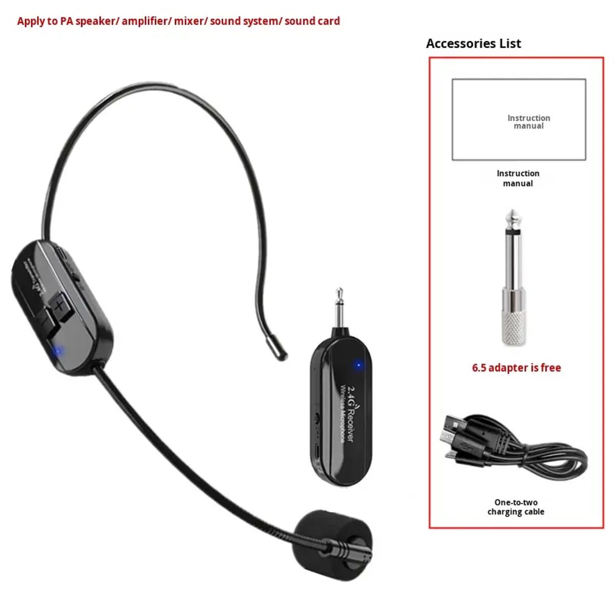 GENERICO - Micrófono de Solapa Inalámbrico Portátil