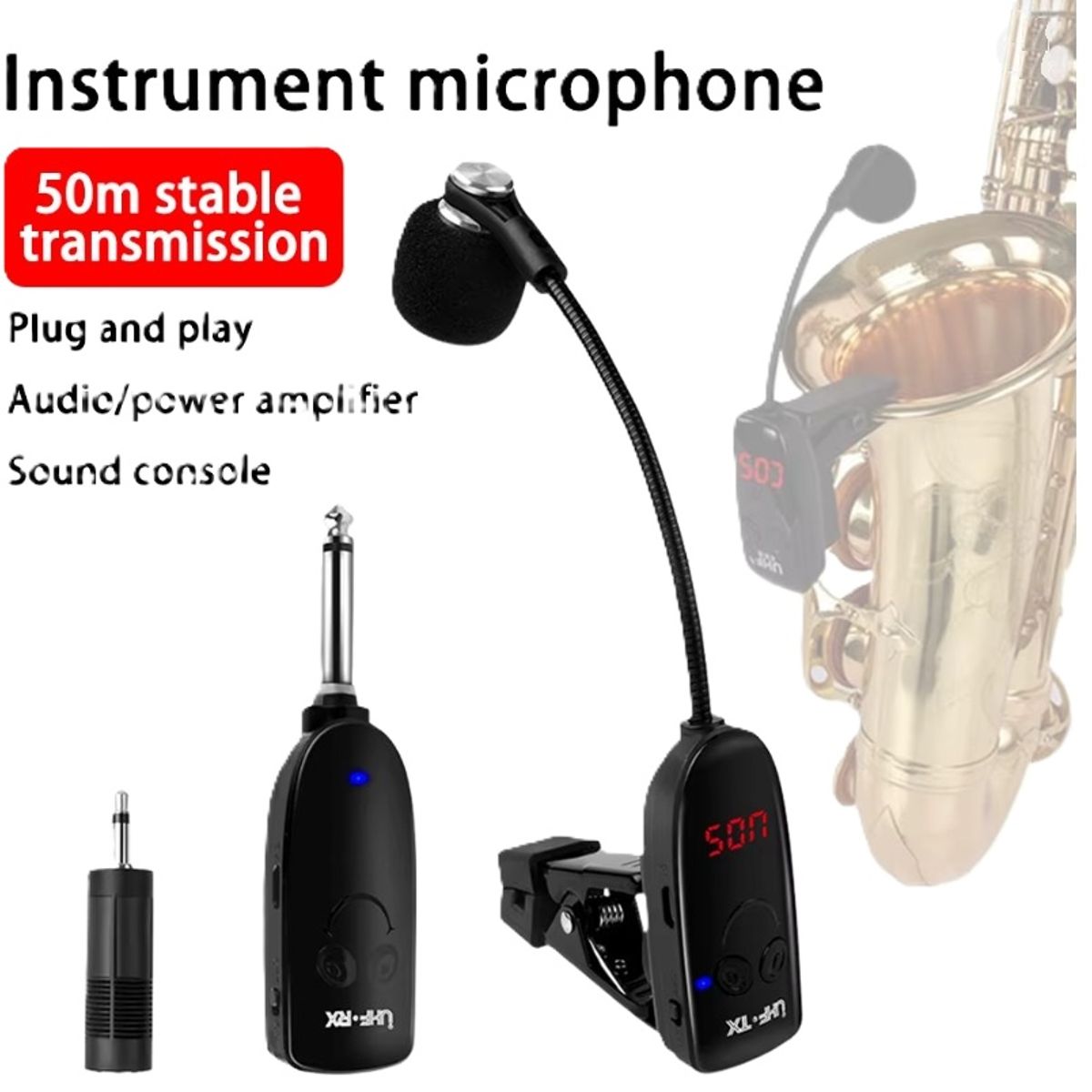 GENERICO - Micrófono Inalámbrica para instrumento de viento