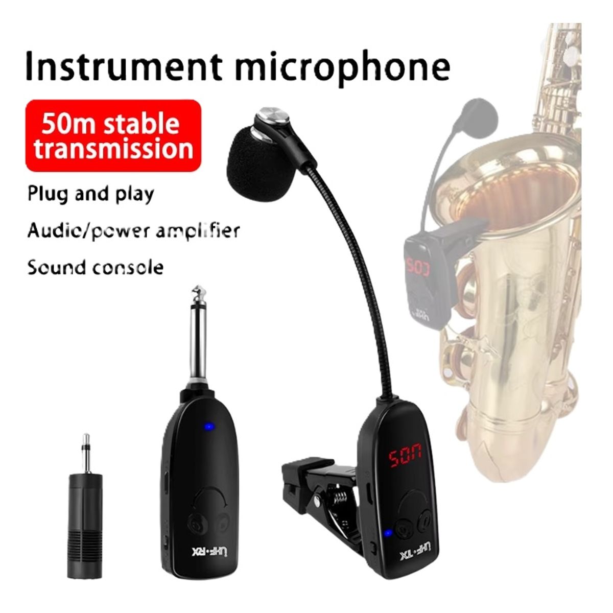 GENERICO - Micrófono Inalámbrica para instrumento de viento