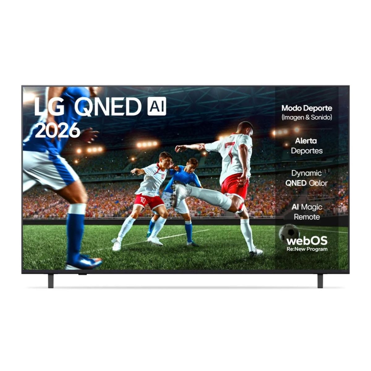 LG - Televisor LG 50 QNED 4k ThinQ Ai 50QNED73ASA Smart TV 2026
