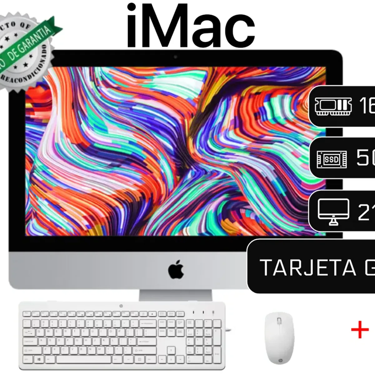 APPLE - Apple Imac I7 4.6 Ghz 16GB RAM 500GB SSD + Hdd 1TB Video 2GB GDDR5 21.5.