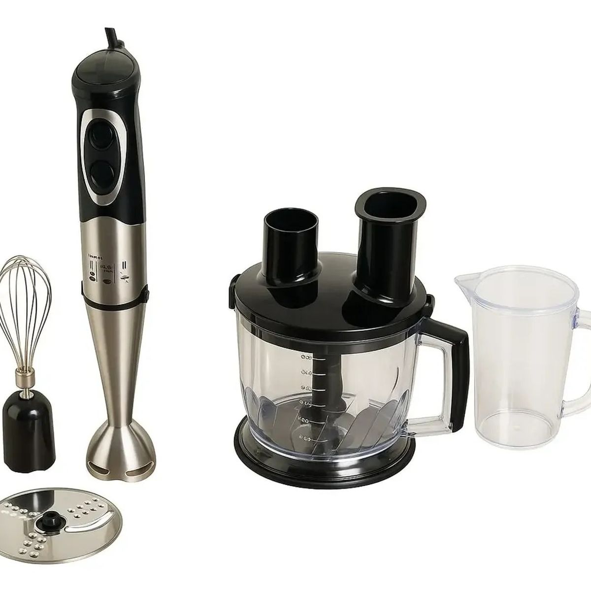 GENERICO - Batidora de Inmersión 6 en 1 1100W Multifuncional con Procesador 2L
