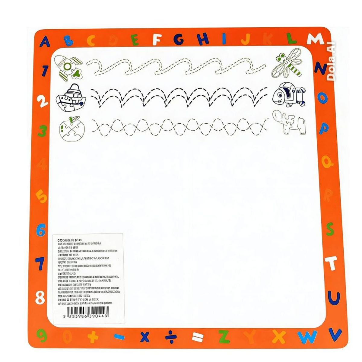 GENERICO - Rompecabeza de Animales de encaje alto relieve 4 en 1 con pizarra y marcador para niños