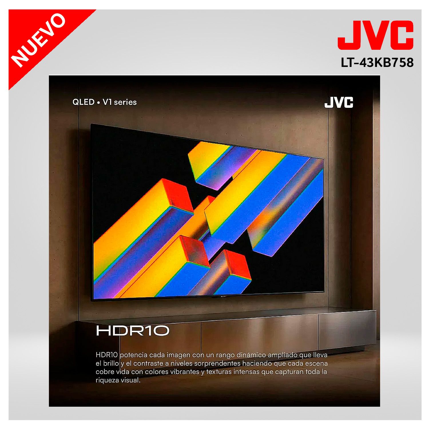 Televisor JVC 43 QLED Google TV LT-43KM4584 Modelo Nuevo 2