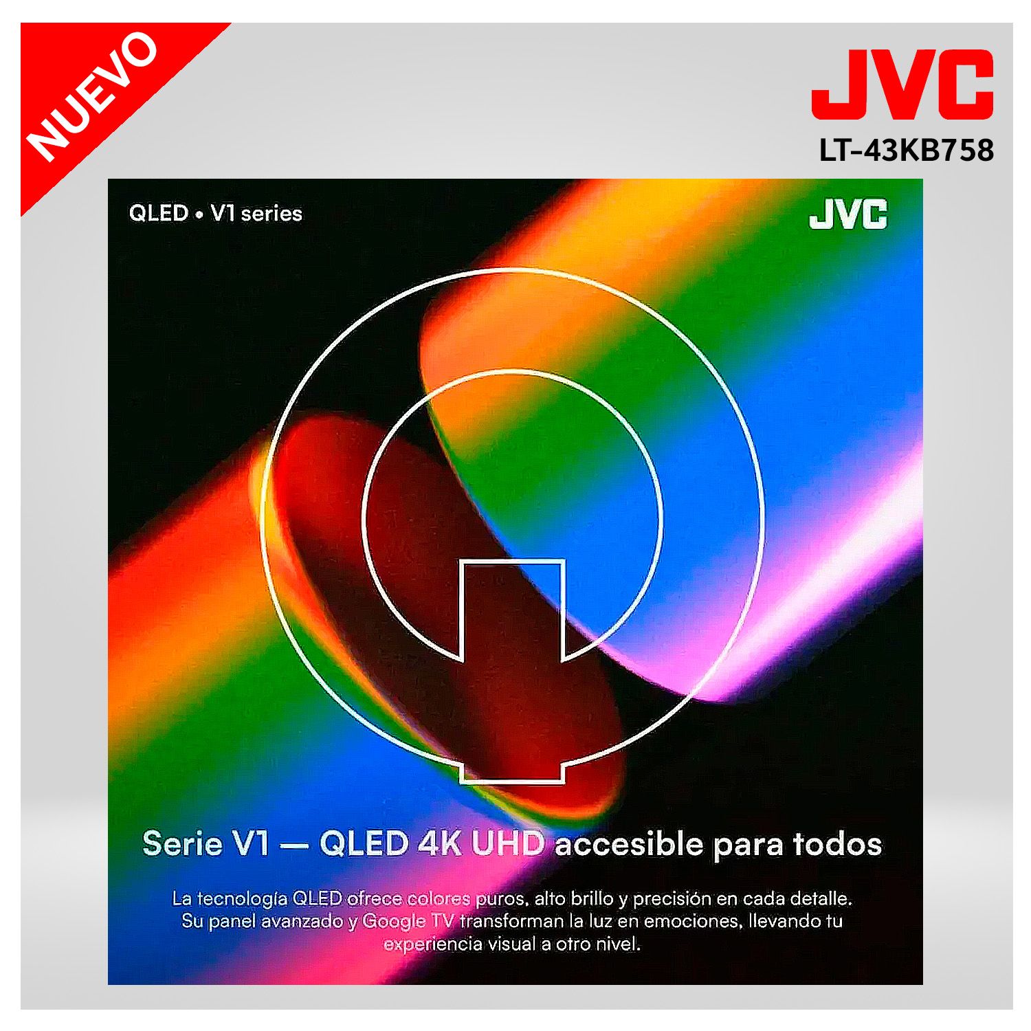 Televisor JVC 43 QLED Google TV LT-43KM4584 Modelo Nuevo 6