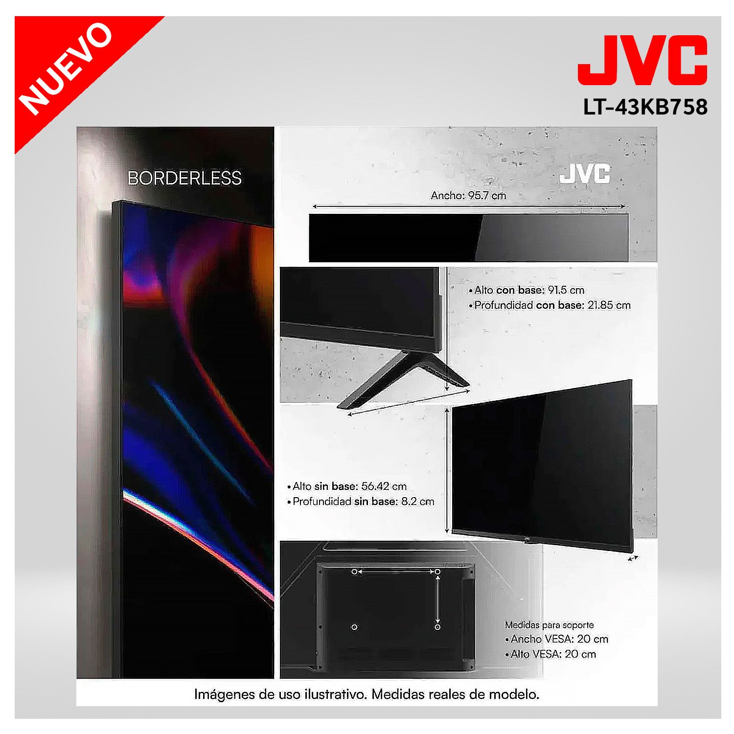 Televisor JVC 43 QLED Google TV LT-43KM4584 Modelo Nuevo 7
