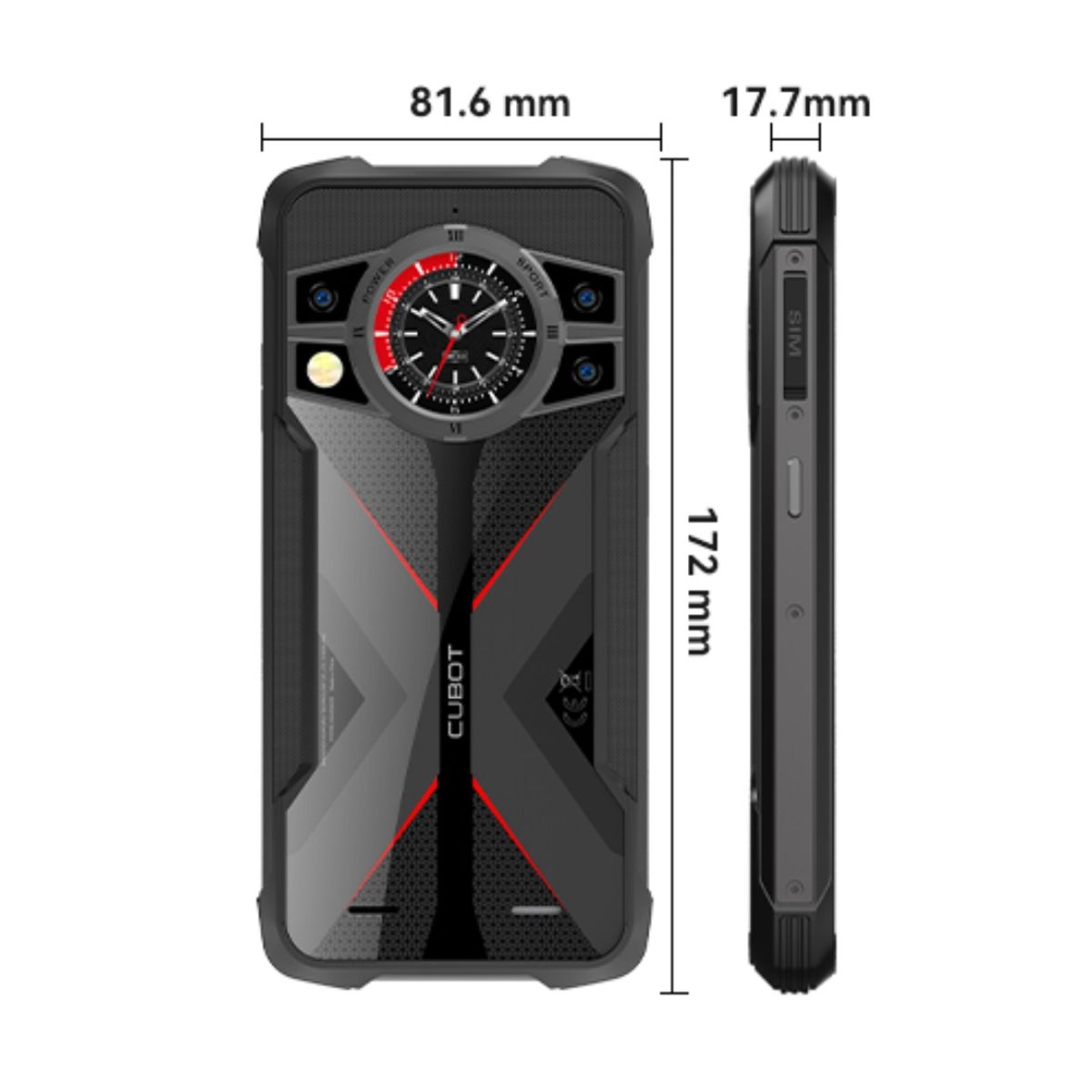 Celular Cubot KingKong 9 Resistente 12GB RAM Expandible 24GB ROM 256GB 100MP + 24MP visión Noctura, marca CUBOT - Foto 2