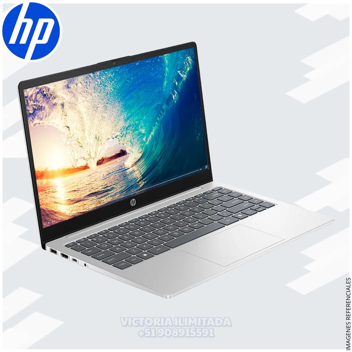 HP - Laptop Notebook HP 14-EP0132LA 14 HD Intel® Core™ i3-N305 Intel® UHD Graphics 8GB DDR4 512GB SSD C92PTLA