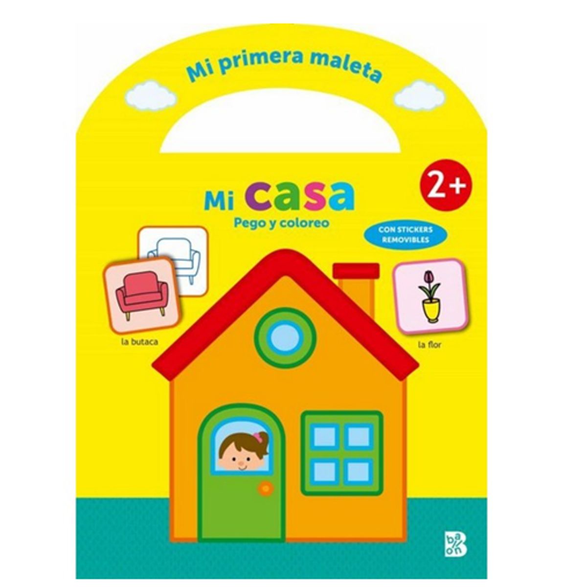 GENERICO - LIBRO infantil MI PRIMERA MALETA mi casa PEGO Y COLOREO +2