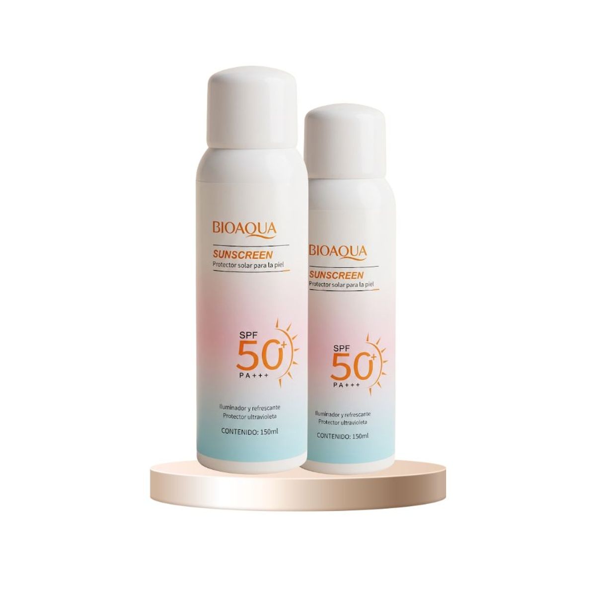 BIOAQUA - Bioaqua Bloqueador Solar Spray SPF 50+ 150ml Aclarante Hidratante