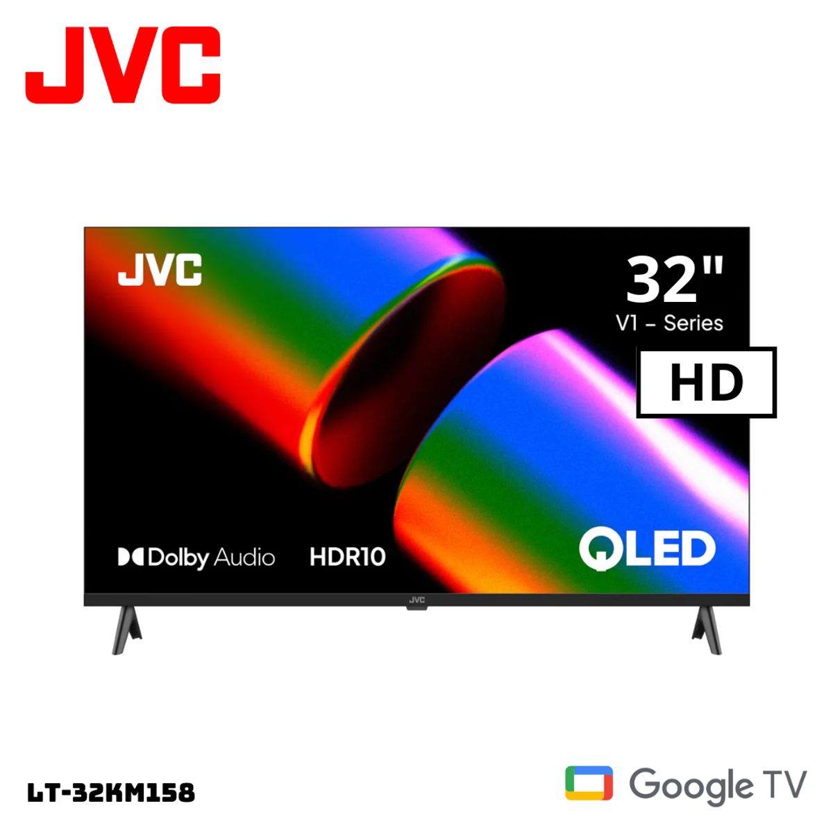 OEM - TELEVISOR JVC 32 QLED SMART TV GOOGLE TV HD - LT-32KM1584