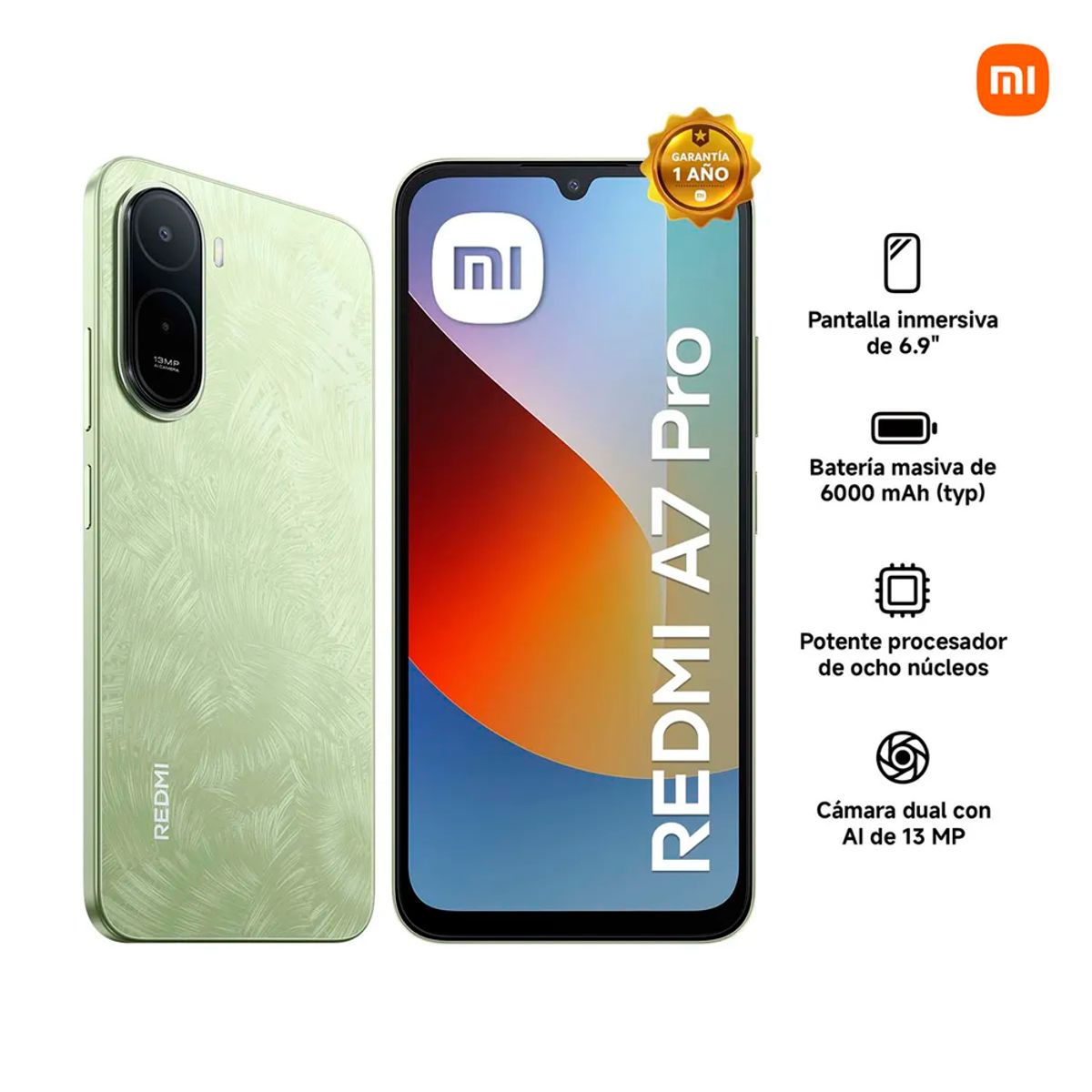 XIAOMI - CELULAR REDMI A7 PRO 4RAM 128GB VERDE