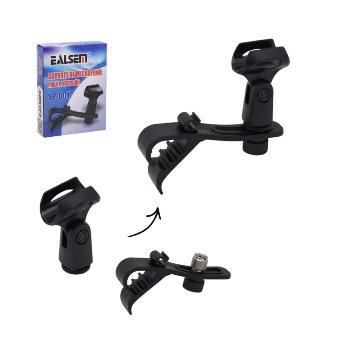 GENERICO - Porta Micrófono Soporte de Percusión SP-001 EALSEM