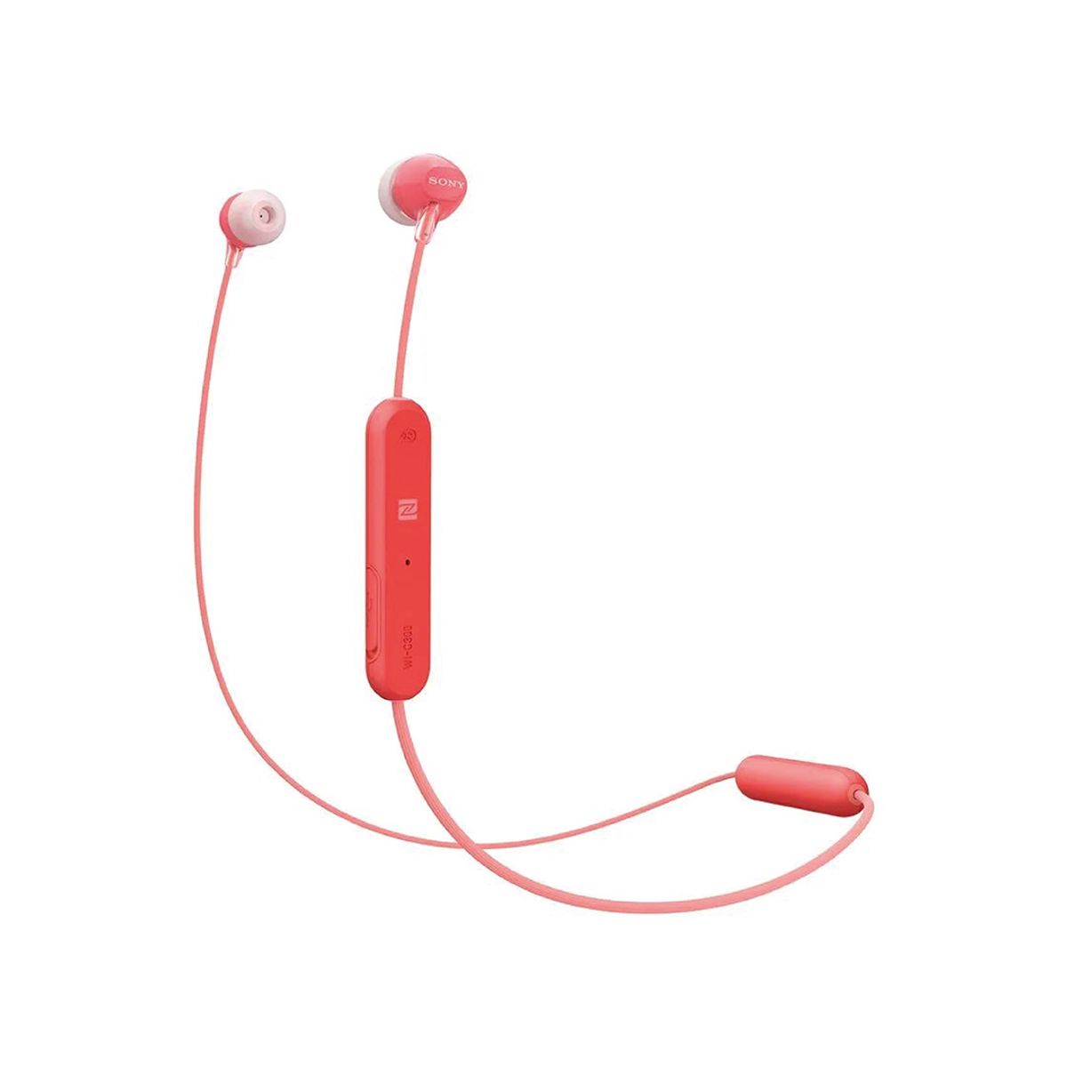 SONY - Audífonos Sony Bluetooth  Wireless Wi C300 Batería 8Hrs Rojo
