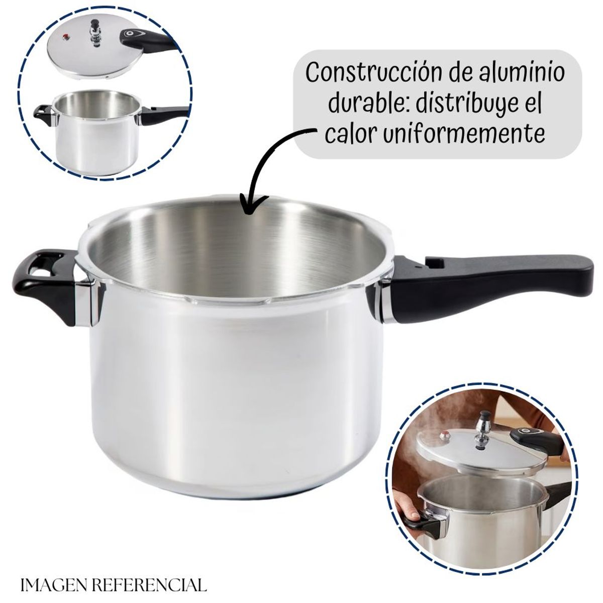 GENERICO - Olla a presión Oster BRISSAGO de 7 litros