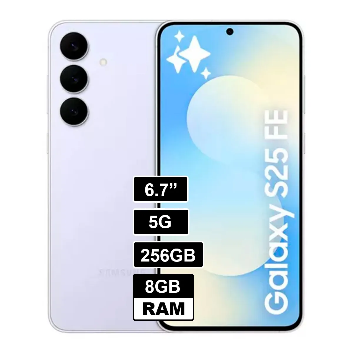 SAMSUNG - Galaxy S25 FE 256GB 8GB RAM Icyblue