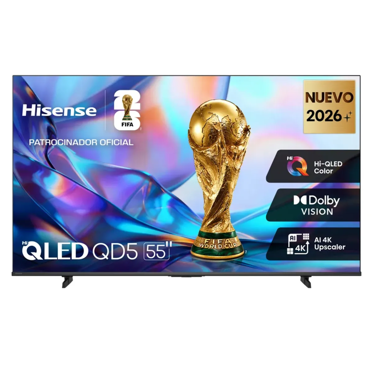 HISENSE - Televisor Hisense QLED 55 UHD 4K Smart TV 55QD5SV