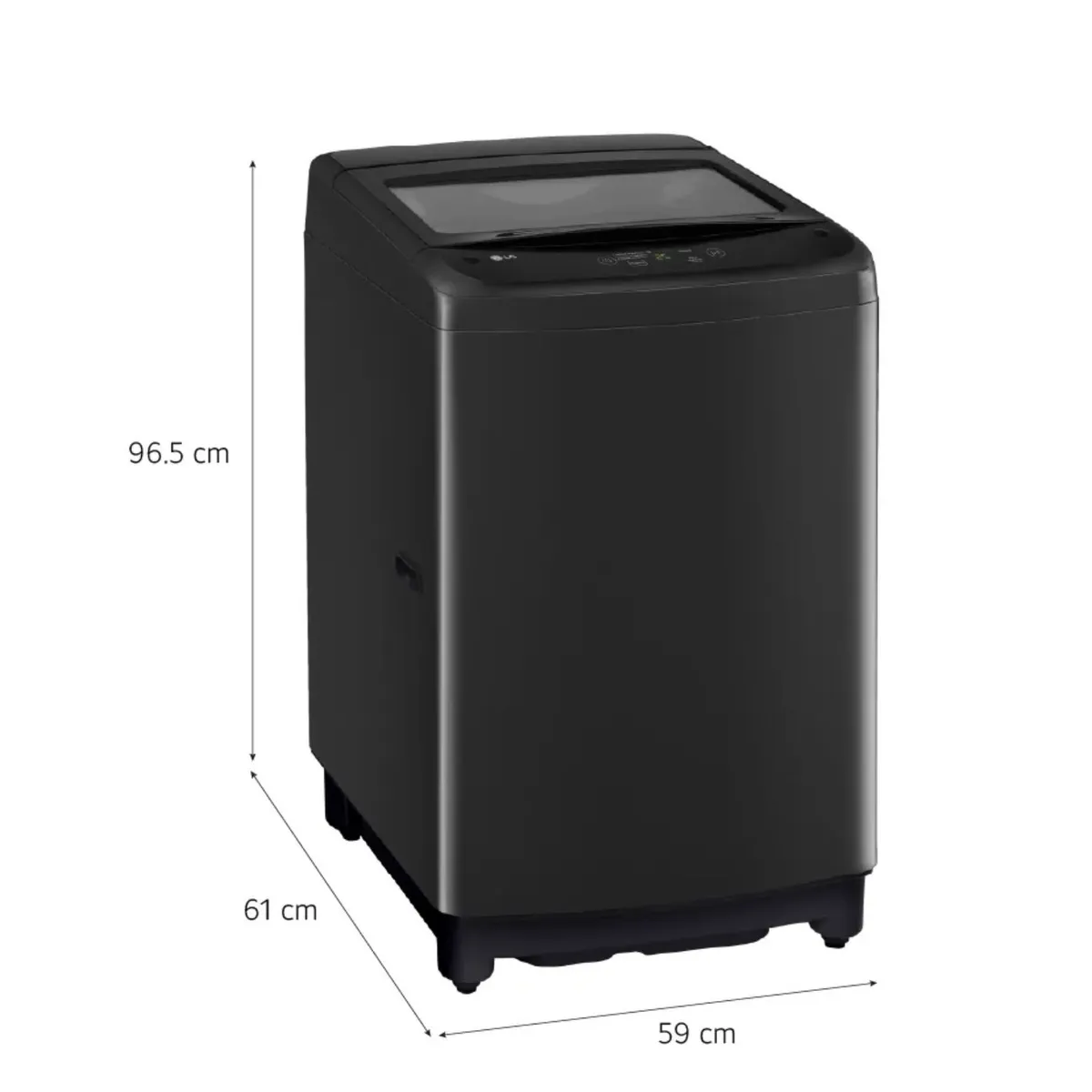 LG - Lavadora LG Carga Superior 13Kg WT13OBVTB Onyx Negro