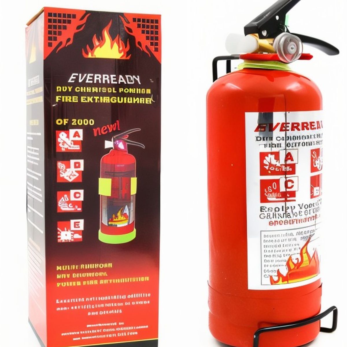 JET - Extintor De Emergencia 1Kg Base Metál Para Auto