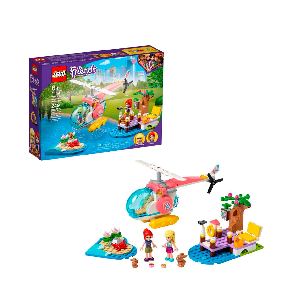 LEGO - LEGO Friends Vet Clinic Rescue Helicopter 41692