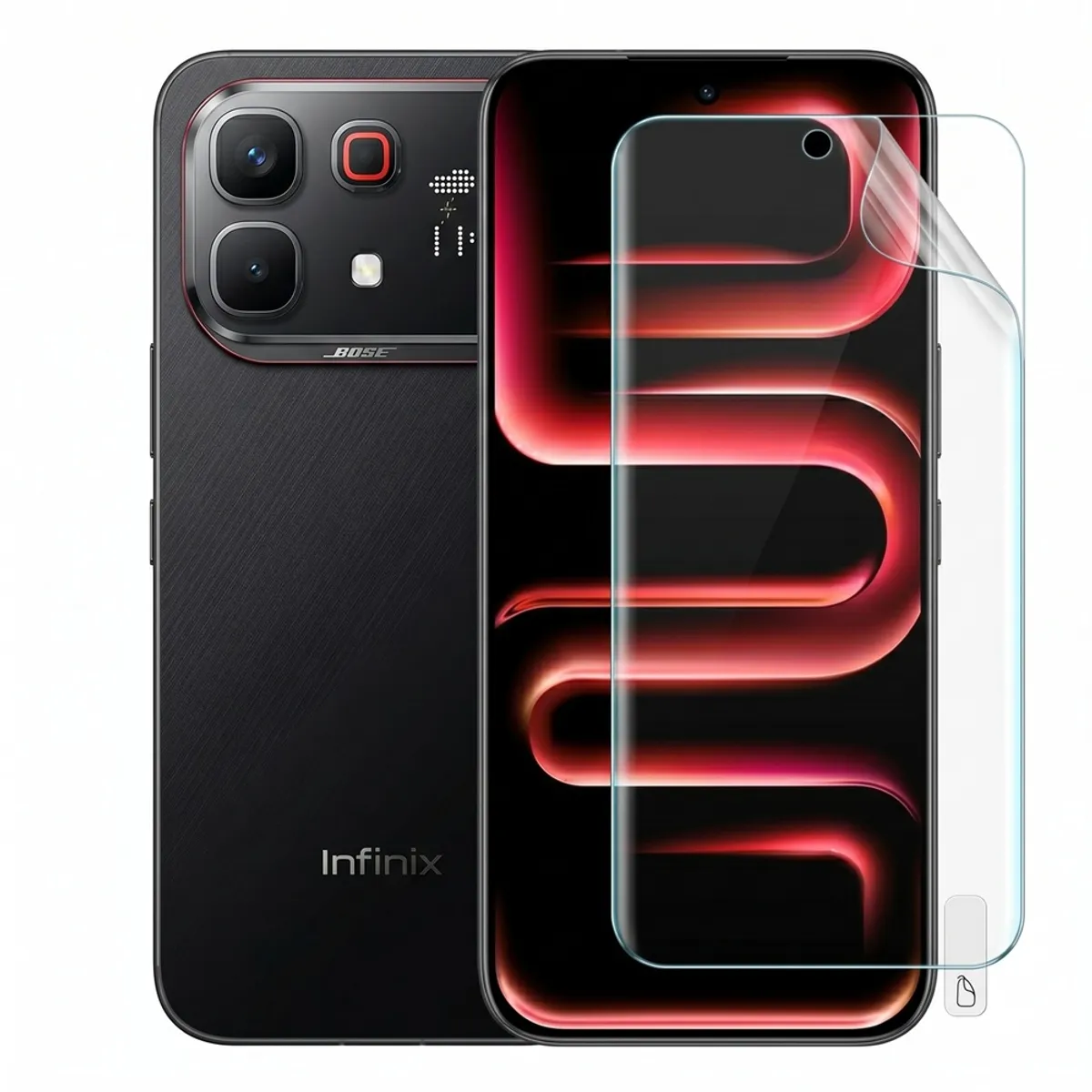 INFINIX - INFINIX NOTE 60 PRO 5G 8GB RAM NEGRO 256GB ROM  + MICA Y CARGADOR  INALAMBRICO - REGISTRADO