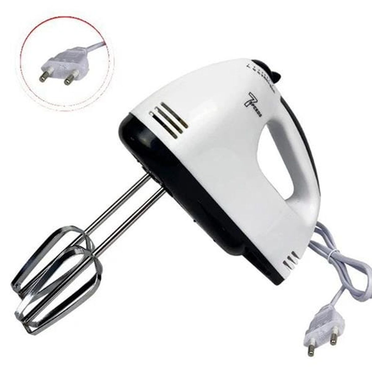 GENERICO - BATIDORA DE MANO CLÁSICA DE 7 VELOCIDADES