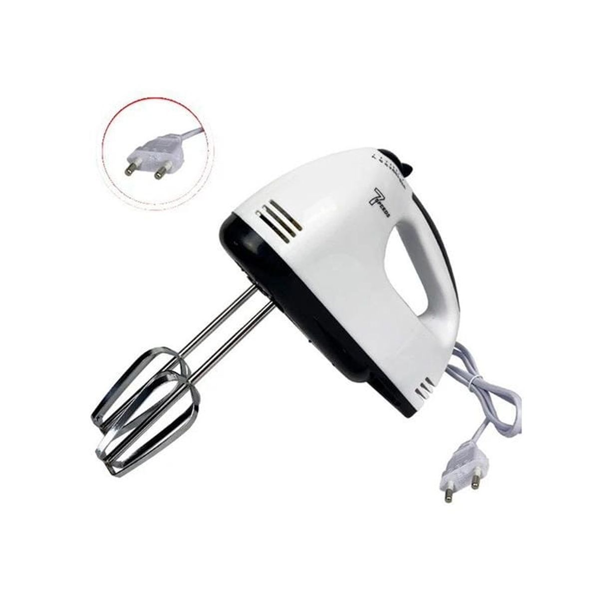 GENERICO - BATIDORA DE MANO CLÁSICA DE 7 VELOCIDADES