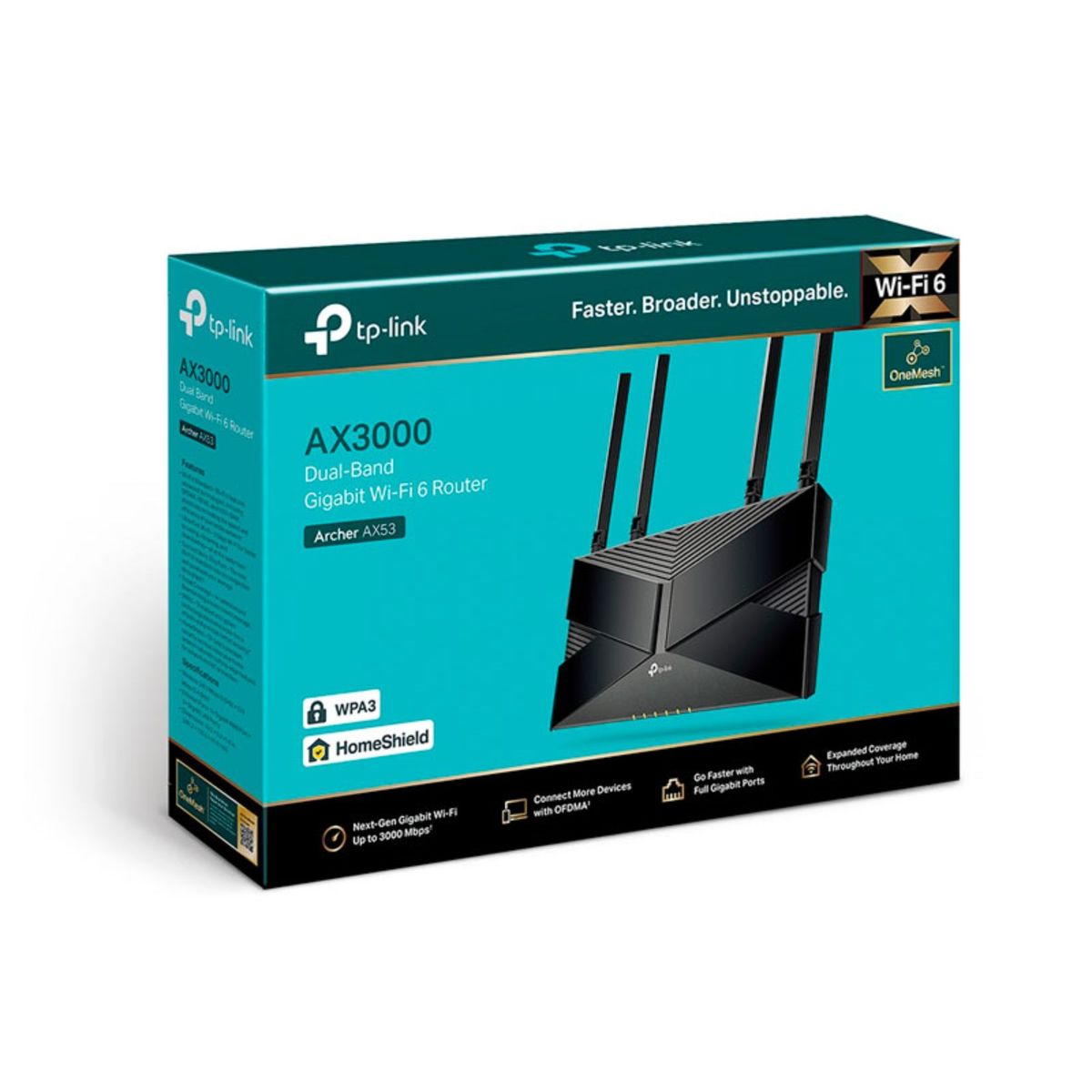 TP LINK - ROUTER TP-LINK ARCHER AX53 DUAL BAND WI-FI 6 AX3000