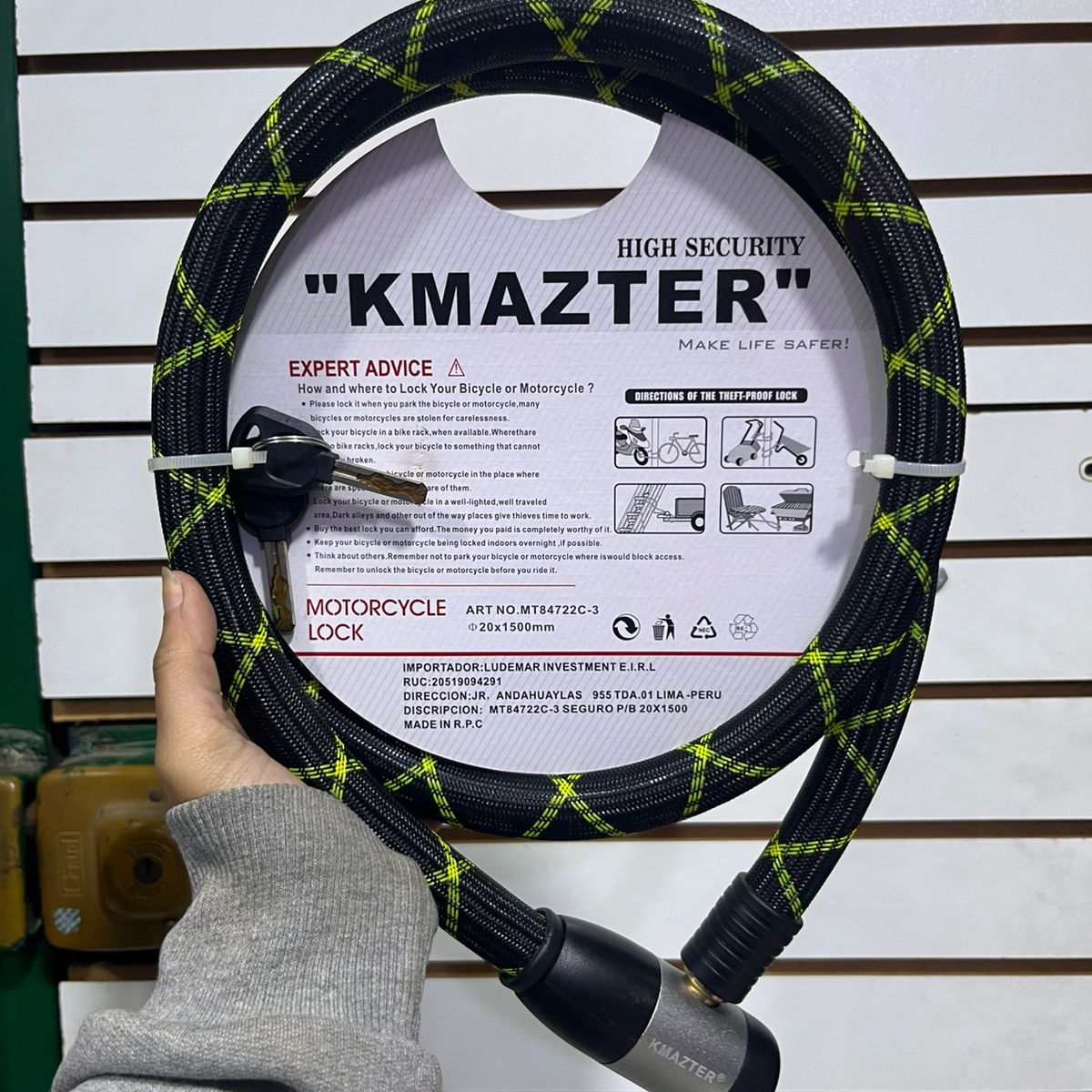 Cadena de seguridad 20x1500 kmazter, marca GENERICO - Foto Principal