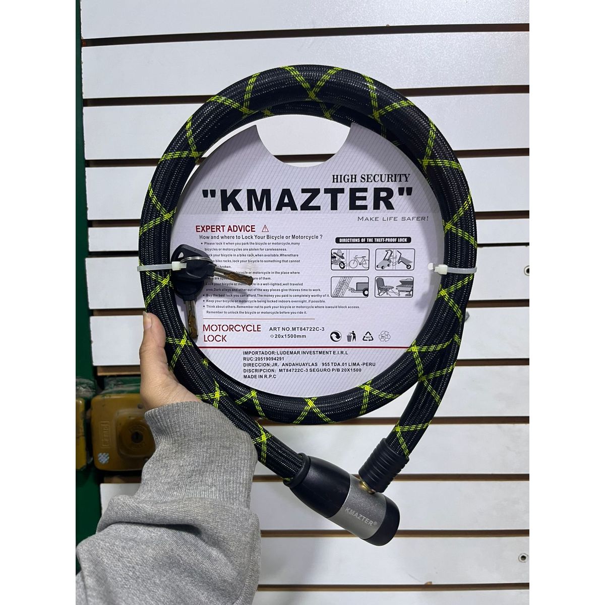 Cadena de seguridad 20x1500 kmazter, marca GENERICO - Foto Principal