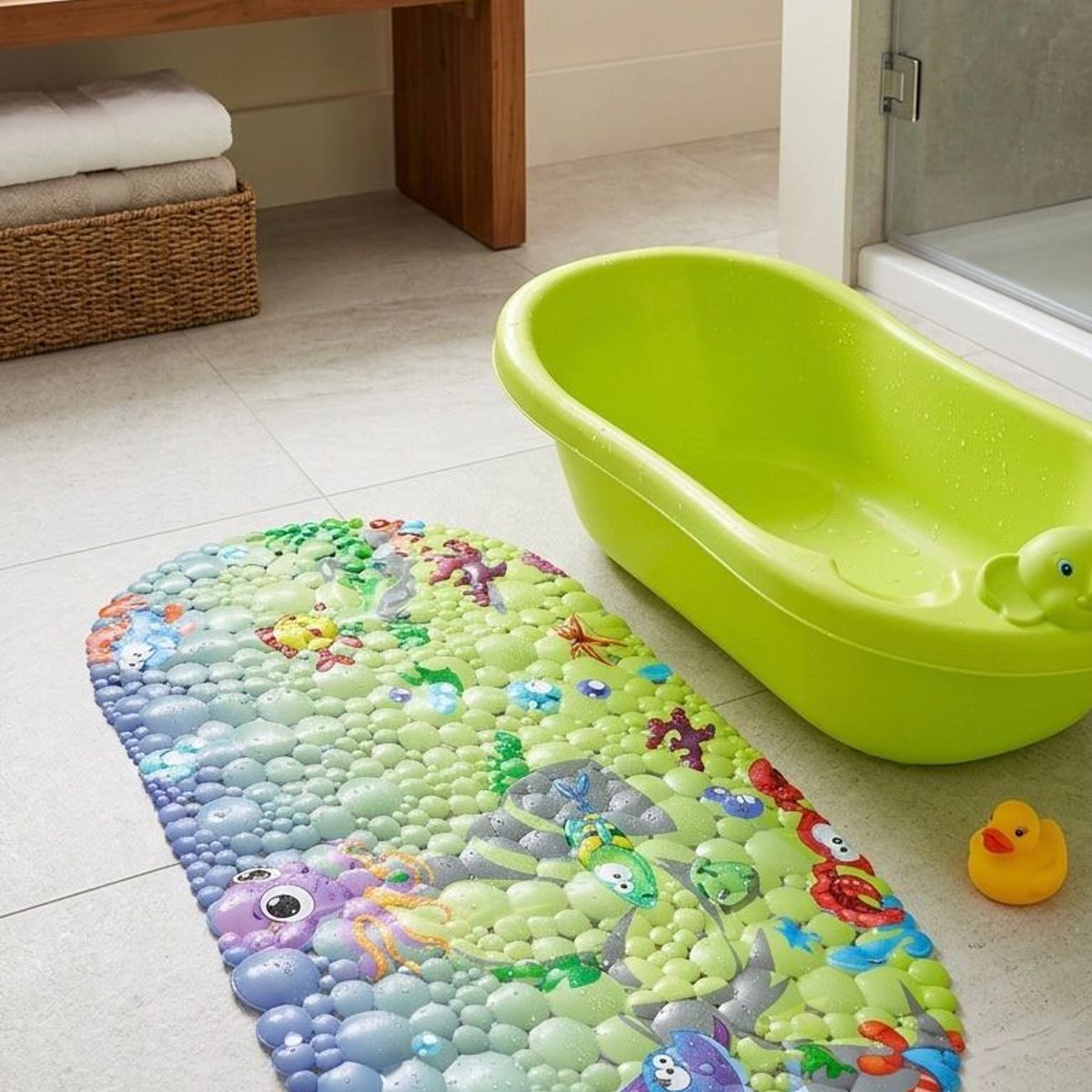 GENERICO - ALFOMBRA PARA DUCHA INFANTIL ANTIDESLIZANTE