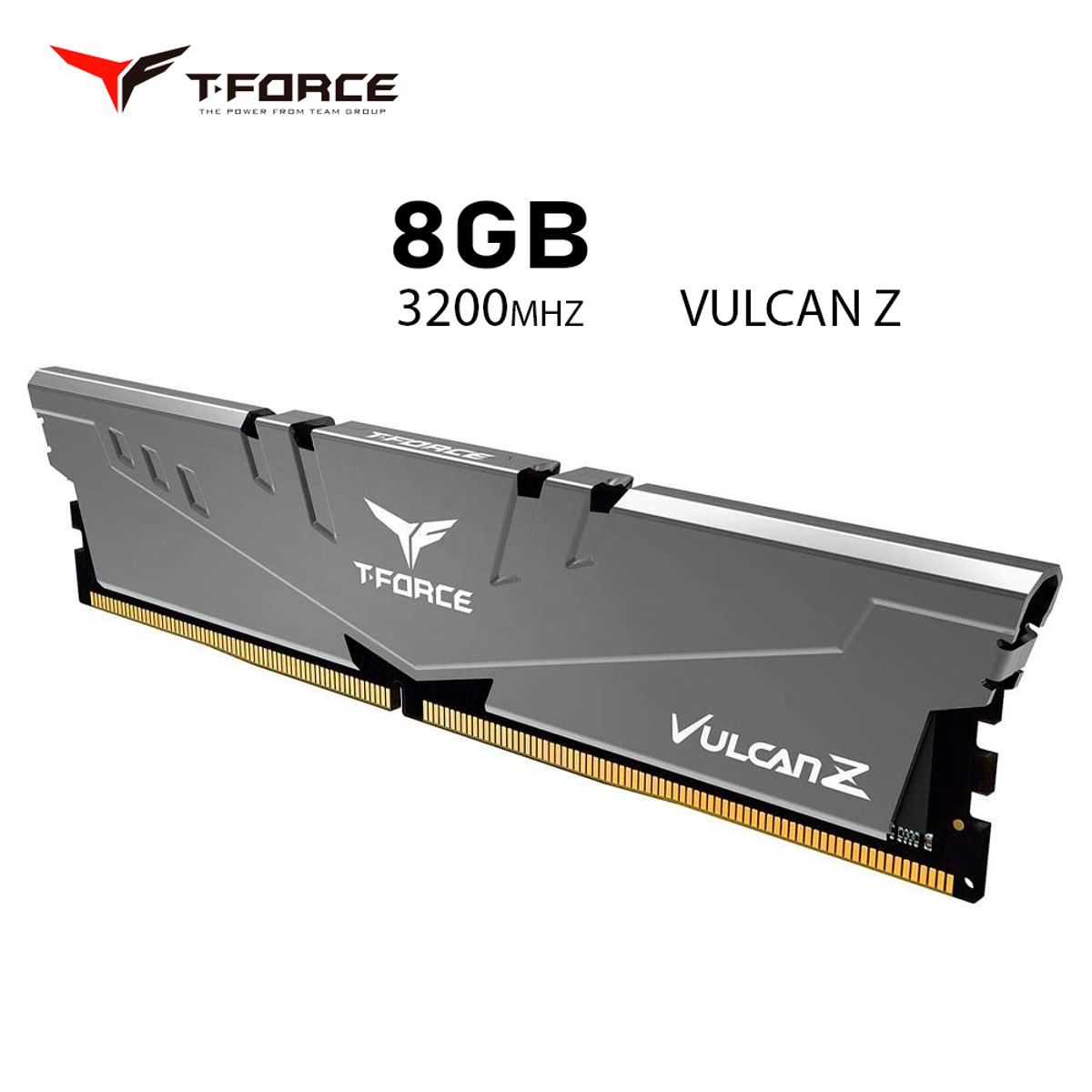 TEAMGROUP - MEMORIA RAM 8GB TFORCE VULCAN Z GRIS 3200 MHZ DDR4 TEAMGROUP