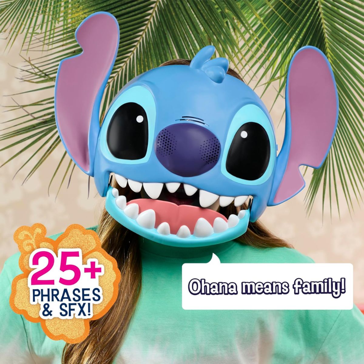 DISNEY PIXAR - Máscara Parlante Stitch con + de 25 Sonidos y Frases