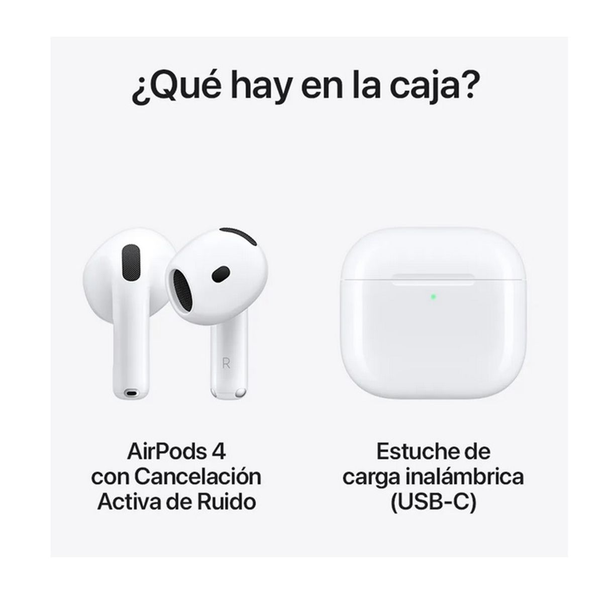 APPLE - AirPods 4 con Cancelación Activa de Ruido