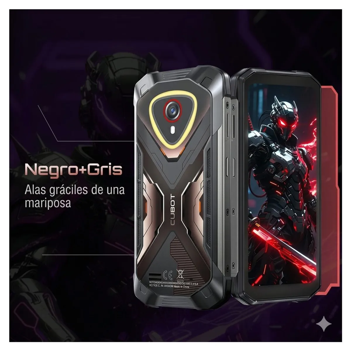 CUBOT - Celular Cubot KingKong Mini 4 Resistente 6GB RAM Expandible 16GB ROM 128GB Pantalla 4.7 Negro