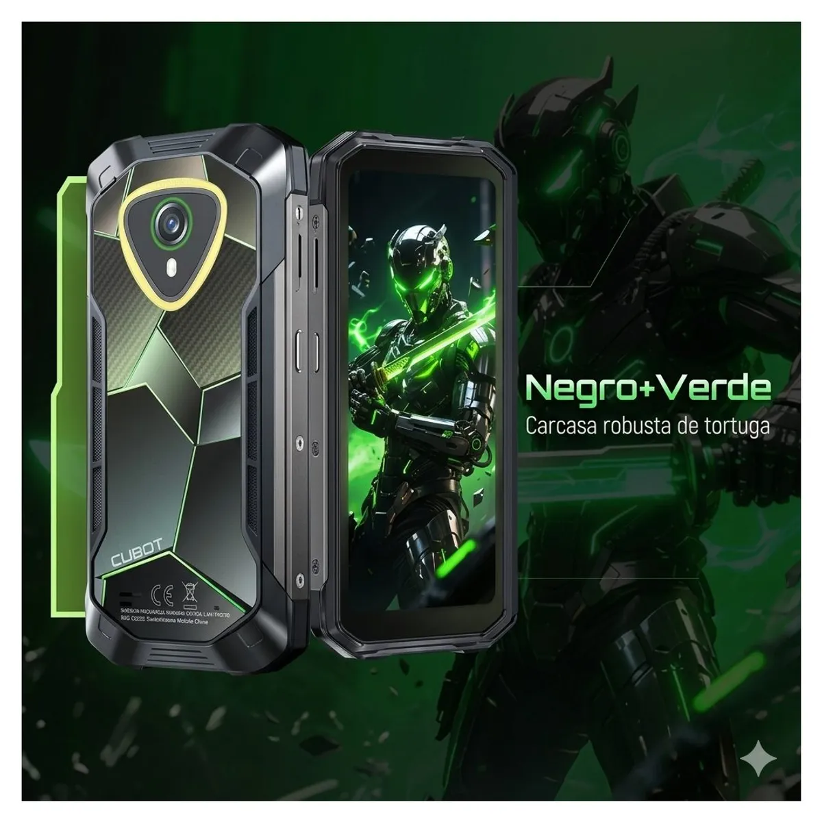Celular Cubot KingKong Mini 4 Resistente 6GB RAM Expandible 16GB ROM 128GB Pantalla 4.7 Verde, marca CUBOT - Foto 2