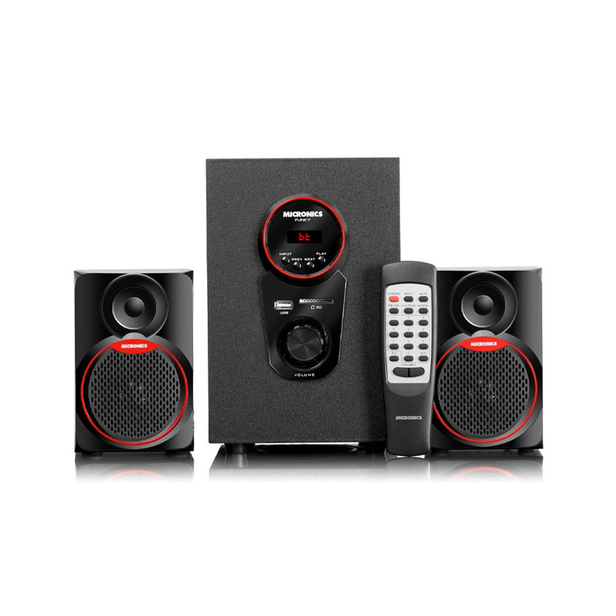 MICRONICS - Parlante Micronics S7077BT Bluetooth 5W con FM y SD USB