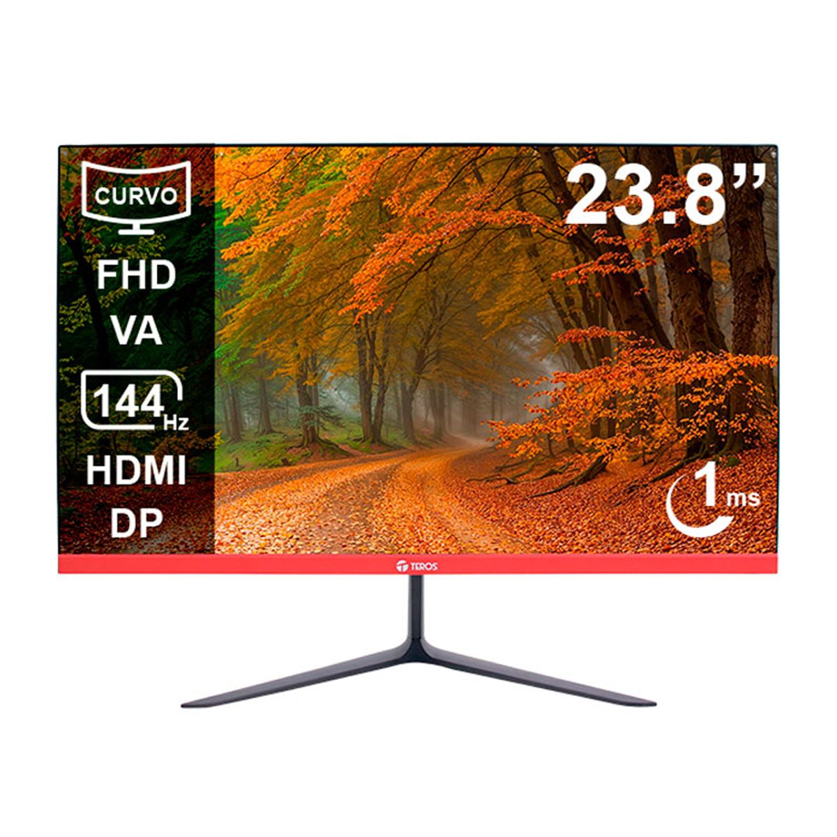 TEROS - Monitor Teros TE-2403S 144Hz 1ms VGA HDMI DP Earphone Out