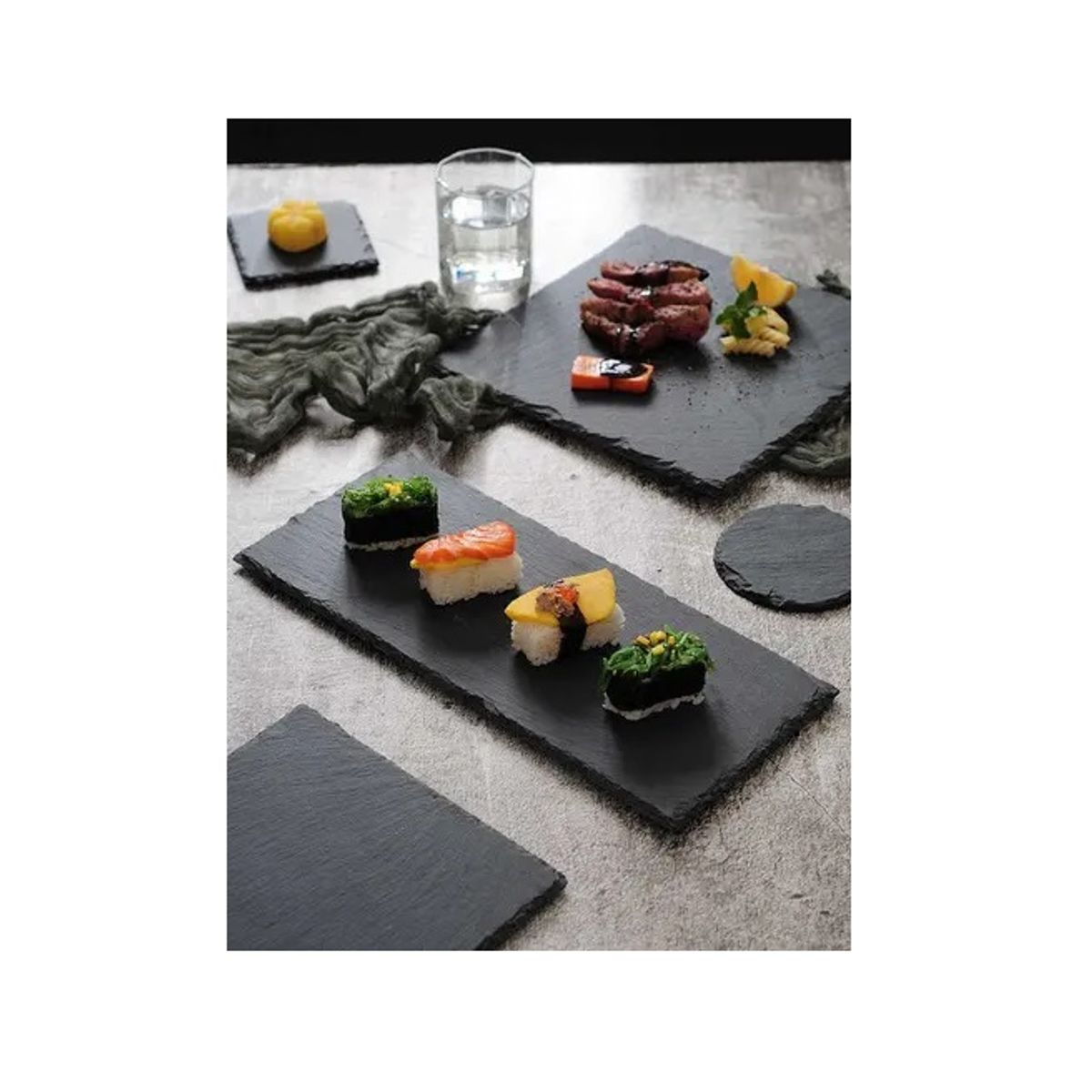 Bandeja Antideslizantes Para Sushi Plato Rectangular 30 X 15 Cm, marca GENERICO - Foto Principal