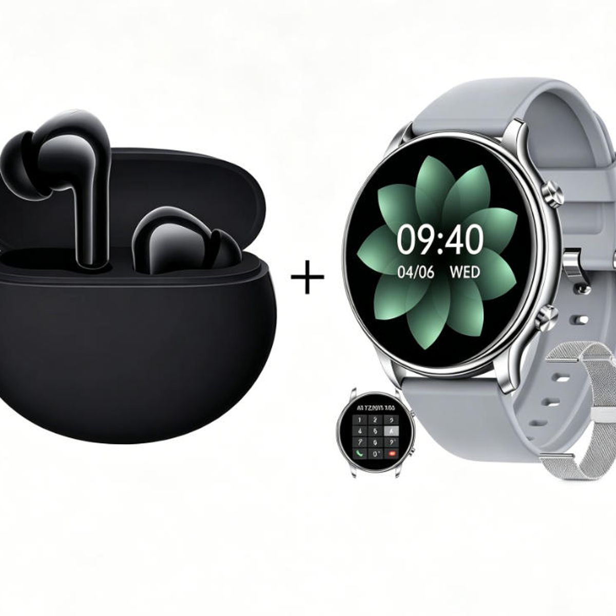 XIAOMI - Y66 Smartwatch+Audífonos  Auriculares Bluetooth XIAOMI Redmi buds 4 Active