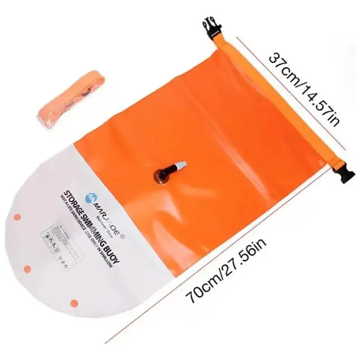 PRO - Boya Inflable de Natación 25 Litros Boya de Seguridad para Aguas Abiertas, Triatlón