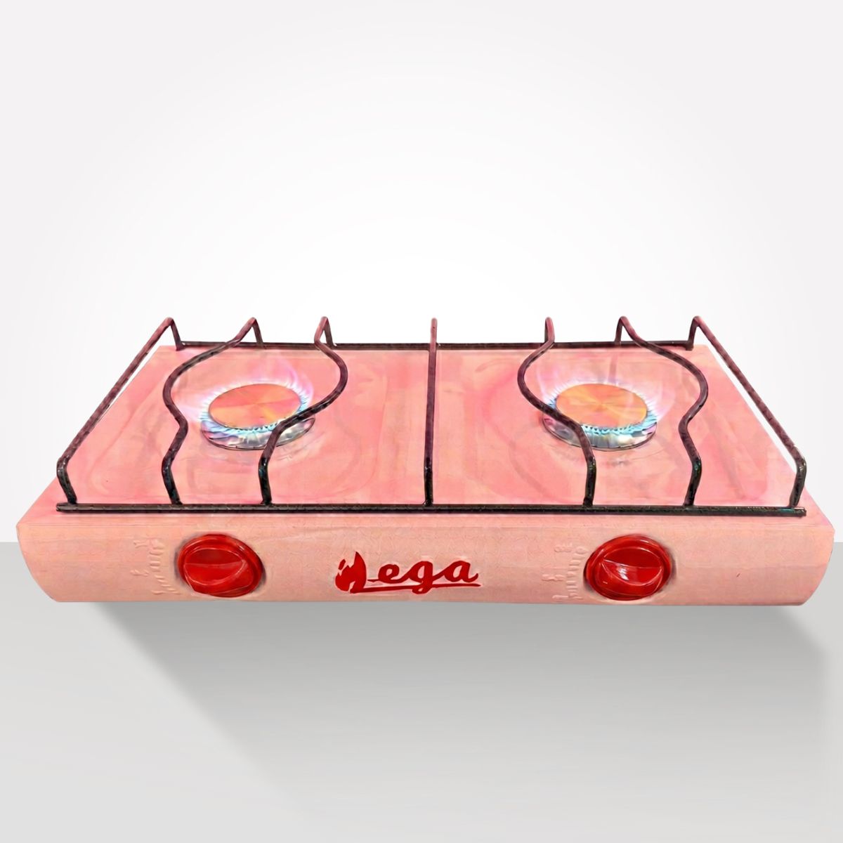 GENERICO - Cocina de Mesa 2 Hornillas a Gas Color Rosa Bebé