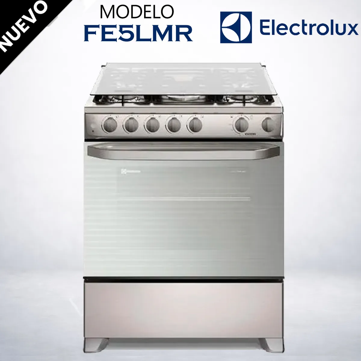 ELECTROLUX - Cocina Electrolux 5 hornillas 76 cm Inox FE5LMR