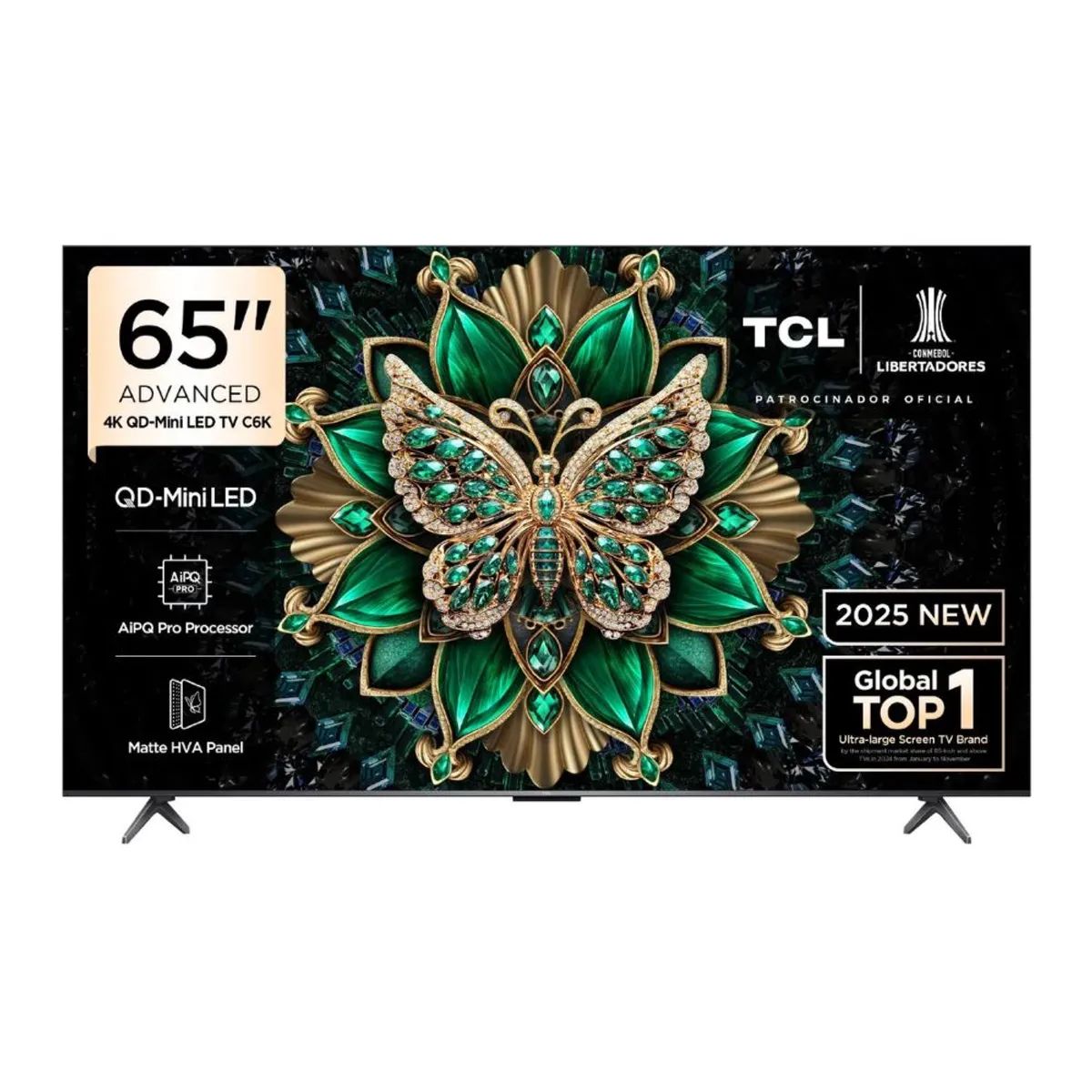 TCL - Televisor TCL 65 QD MINI LED 4K UHD Año 2025 Google TV 65C6K
