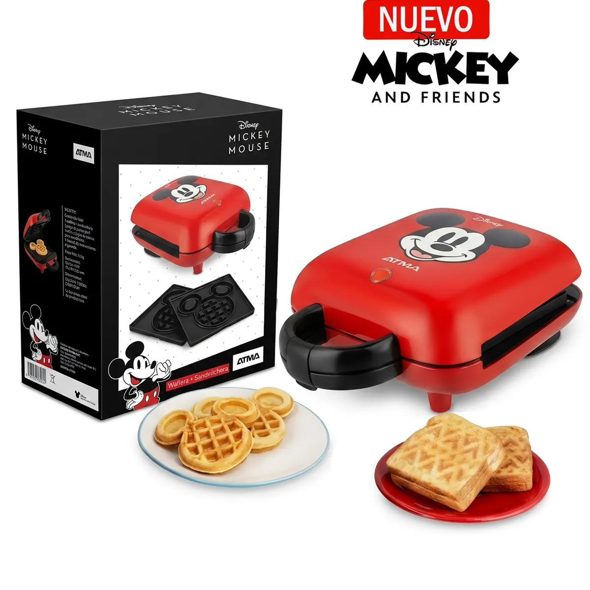 ATMA - Waflera Sandwichera Atma de Mickey Disney