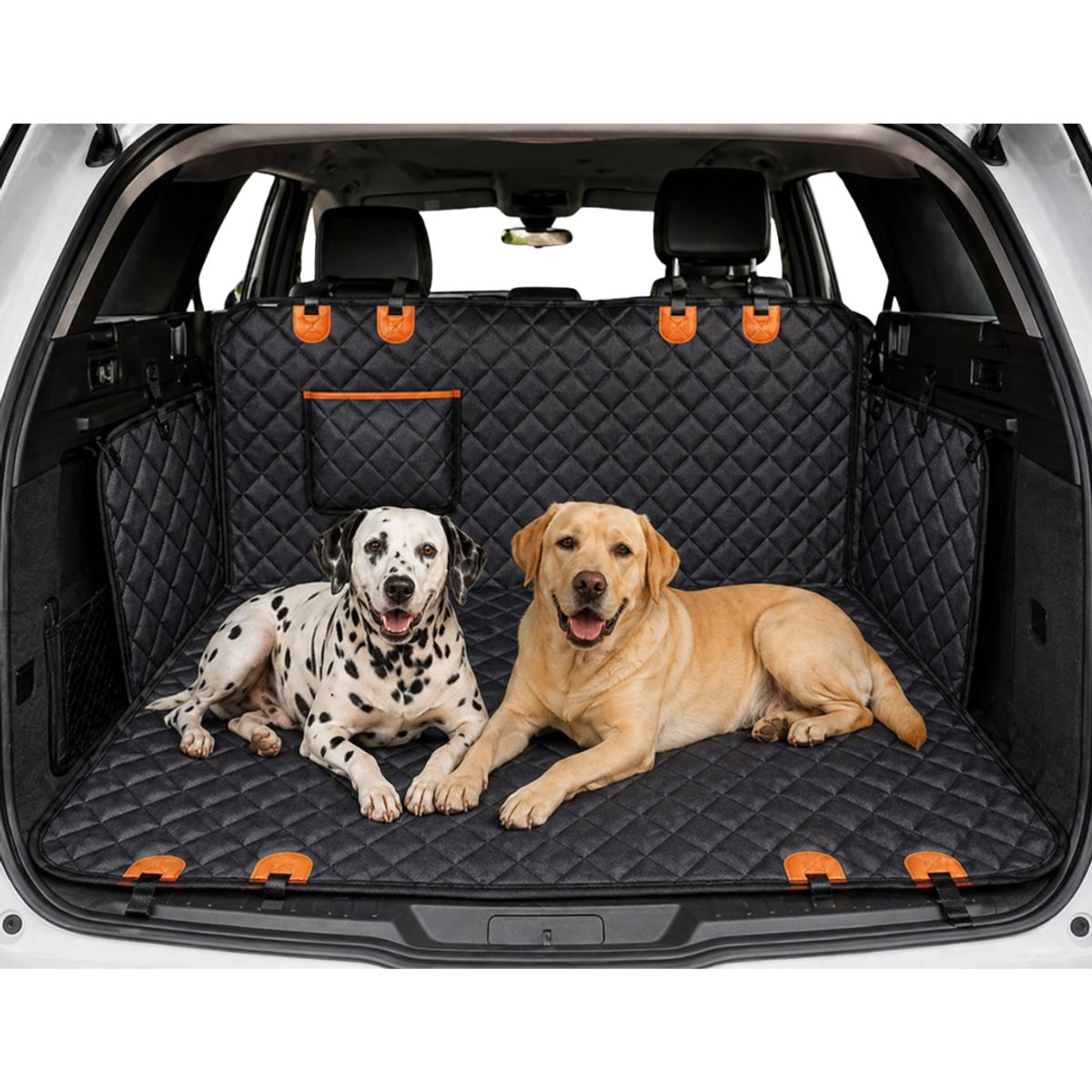 PROTEC - Protector Plegable Negro para Maletero  de Mascotas