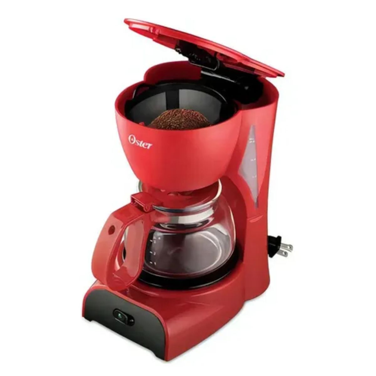 OSTER - CAFETERA OSTER 4 TAZAS COLOR ROJO MOD BVSTDCDR5R