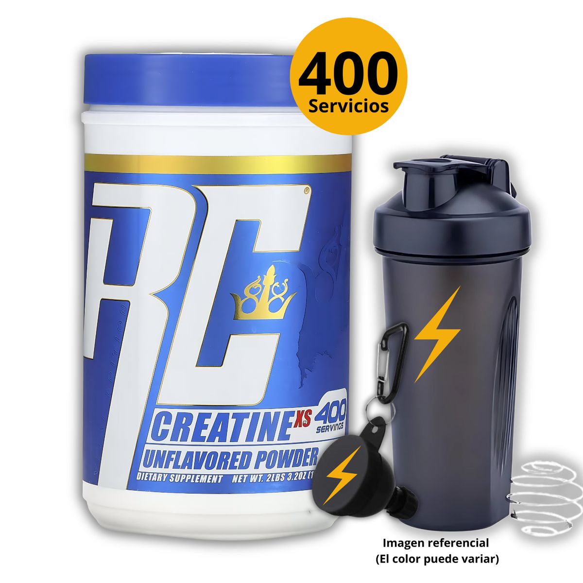 RONNIE COLEMAN - Creatina Ronnie Coleman 1 Kg - Monohidratada + shaker + portasuplementos